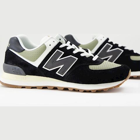 new balance 574 black and silver