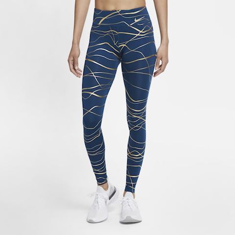 nike blue and gold leggings