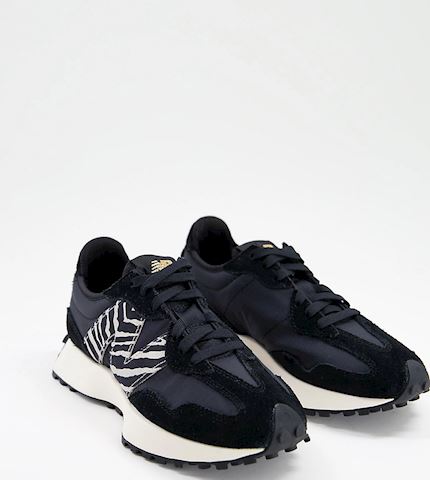 New Balance 327 animal trainers in black and zebra - exclusive to ASOS