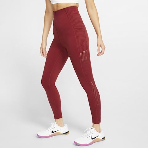 nike red leggings womens