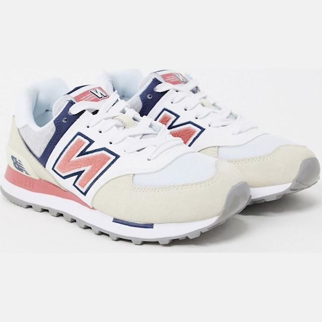 new balance 574 varsity trainers in cream