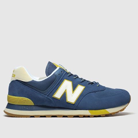 new balance 574 yellow blue