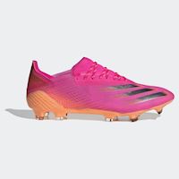 black and pink football boots