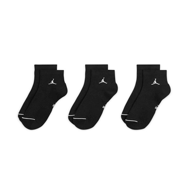 Nike Jordan Everyday Ankle Socks (3 Pairs) - Black | DX9655-010 | FOOTY.COM
