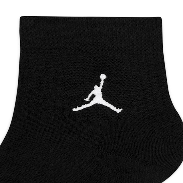 Nike Jordan Everyday Ankle Socks (3 Pairs) - Black | DX9655-010 | FOOTY.COM