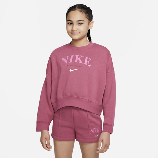 Nike Sportswear Trend Older Kids' (Girls') Fleece Sweatshirt - Purple ...