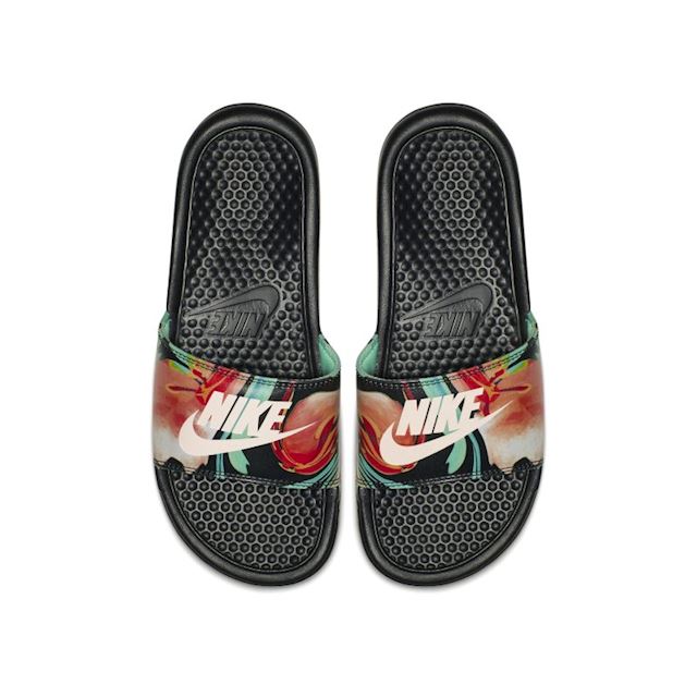 nike floral slides women's