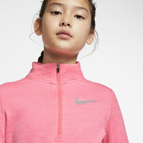 Nike Older Kids' (Girls') Long-Sleeve 1/2-Zip Running Top - Pink ...