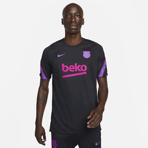 F.C. Barcelona Strike Men's Nike Dri-FIT Short-Sleeve Football Top - Black  | DB6913-015 | FOOTY.COM