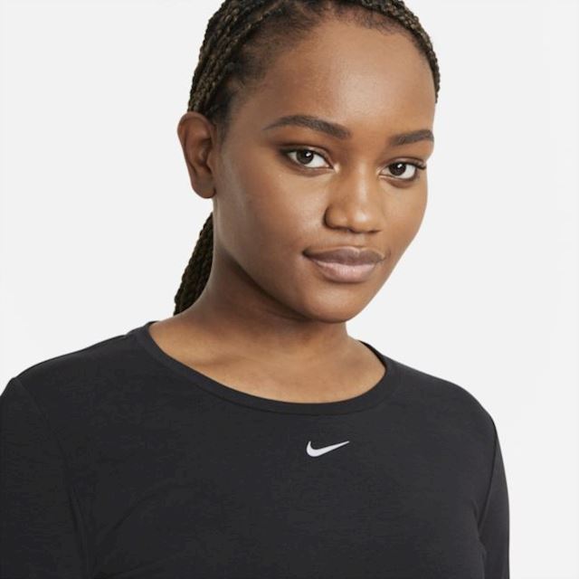 Nike Dri-FIT One Luxe Women's Standard Fit Long-Sleeve Top - Black ...