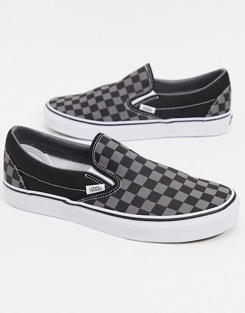 vans slip on black pewter
