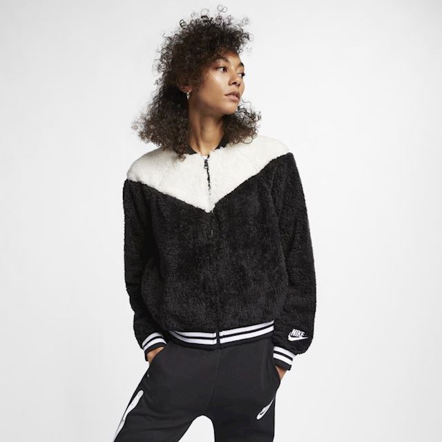 Nike Sportswear Women's Sherpa Bomber Jacket - Black | 939388-010 ...