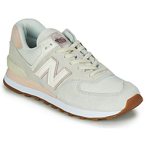 New Balance 574 Shoes - Turtle Dove/Smoked Salt | WL574SAY | FOOTY.COM