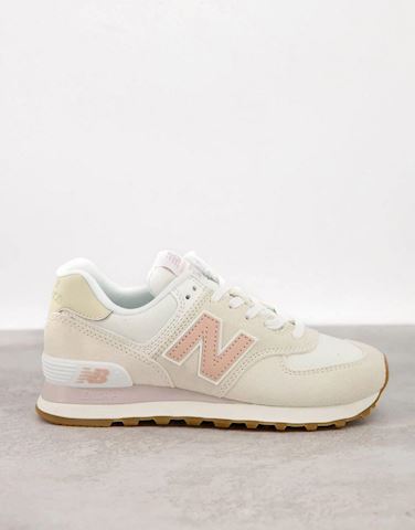 New Balance 574 trainers in off white 