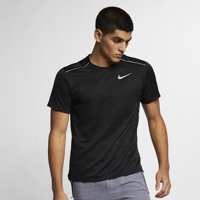 Nike Dri-FIT Miler Men's Short-Sleeve Running Top - Black | AJ7565-010 ...