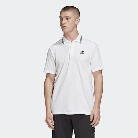 adidas AEROREADY Essentials Pique 3 Stripes Polo Shirt - White/Black - Mens  | GolfBox