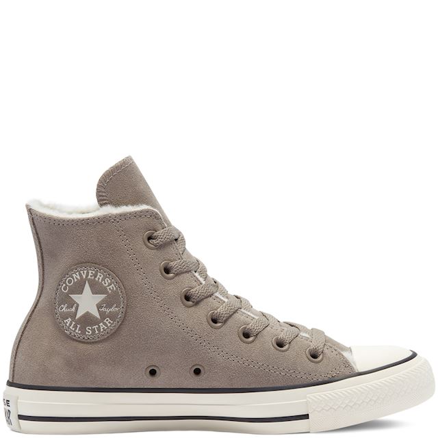 brown cozy club platform chuck taylor all star