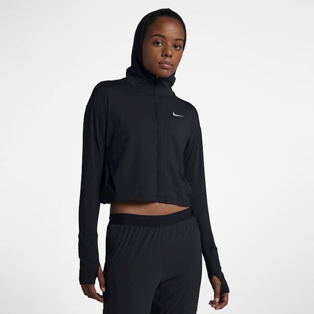 how Mysterious pear Nike Women's Full-Zip Running Hoodie - Black | 928729-010 | FOOTY.COM