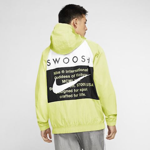 nike sportswear swoosh woven hooded jacket