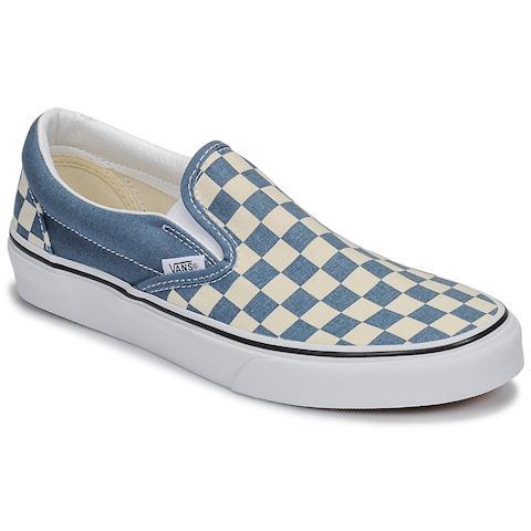 vans slip ons womens blue