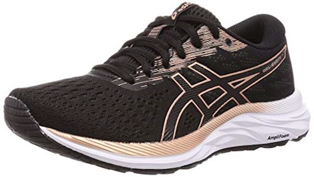 Asics Ascis Womens Gel Excite 7 Black Rose Gold 1012a562 001 Footy Com