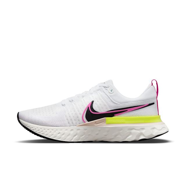 white nike react infinity run flyknit