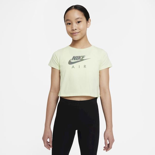 Nike Sportswear Older Kids' (Girls') Crop T-Shirt - Green | DJ6932-303 ...