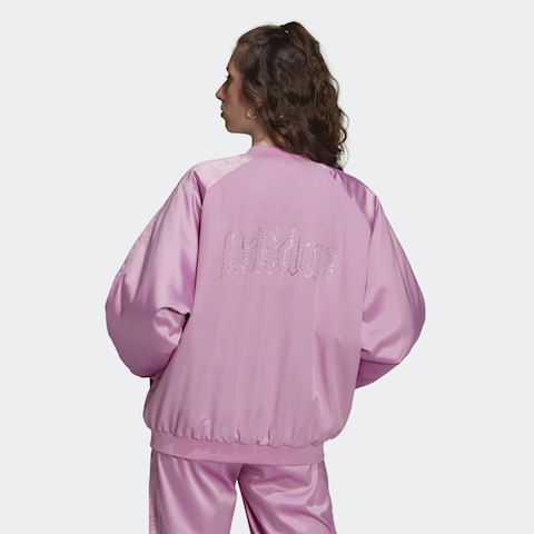 Pink women's track top adidas 2000 luxe cropped hoodie with zip - ADIDAS -  Pavidas