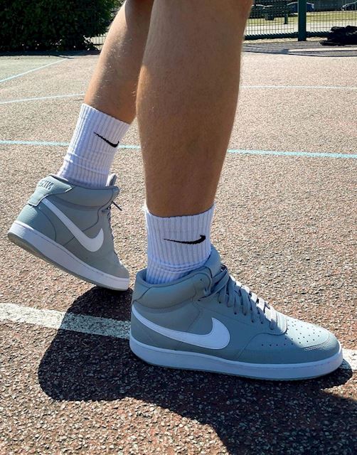 nike court vision mid grey