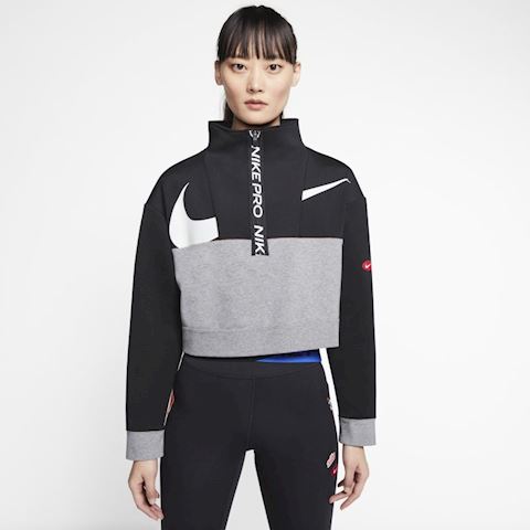 nike pro get fit icon clash fleece half zip jacket ladies