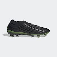 all black laceless football boots