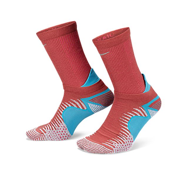 Nike Trail Running Crew Socks - Red | CU7203-691 | FOOTY.COM