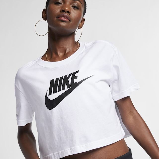 Nike Sportswear Essential Women's Cropped T-Shirt - White | BV6175-100 ...