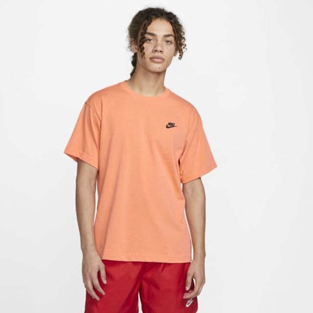 Nike Sportswear Men's Lightweight Knit Short-Sleeve Top - Orange ...