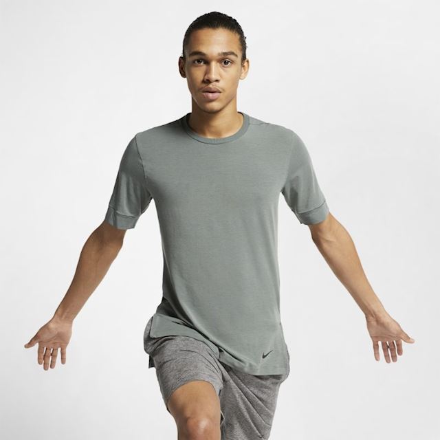 Nike Dri-FIT Men's Short-Sleeve Yoga Training Top - Green | AJ8796-344 ...