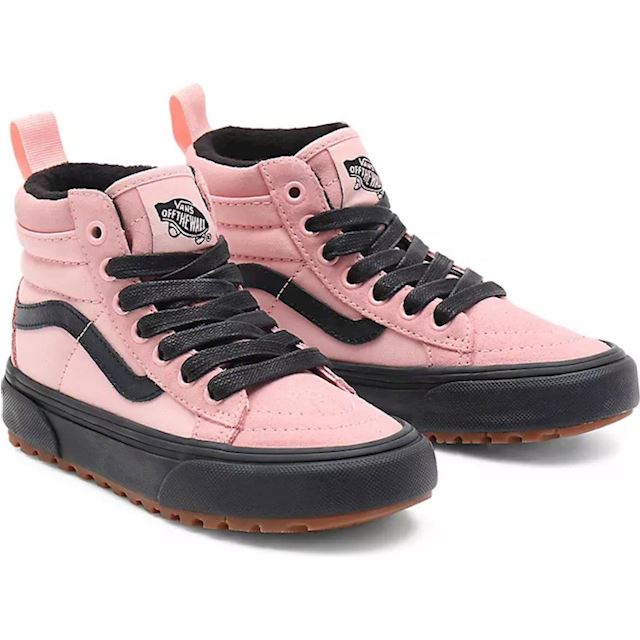VANS Kids Sk8-hi Mte-1 Shoes (4-8 Years) (powder Pink/black) Youth Pink ...
