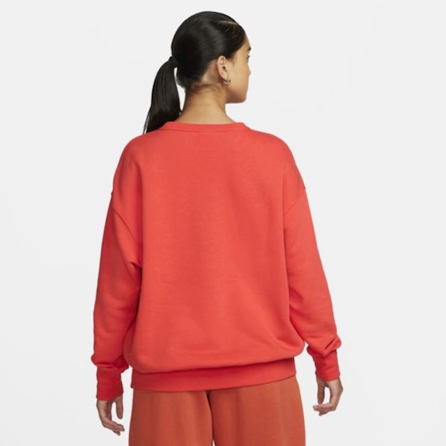 Nike Air Women's Fleece Crew Sweatshirt - Red | DQ6567-696 | FOOTY.COM