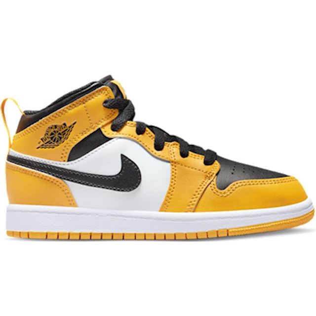 black and yellow jordan 1