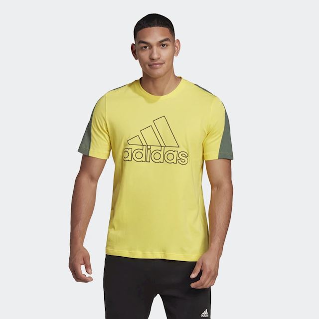 adidas Future Icons Embroidered Badge of Sport T-Shirt | HK2166 | FOOTY.COM
