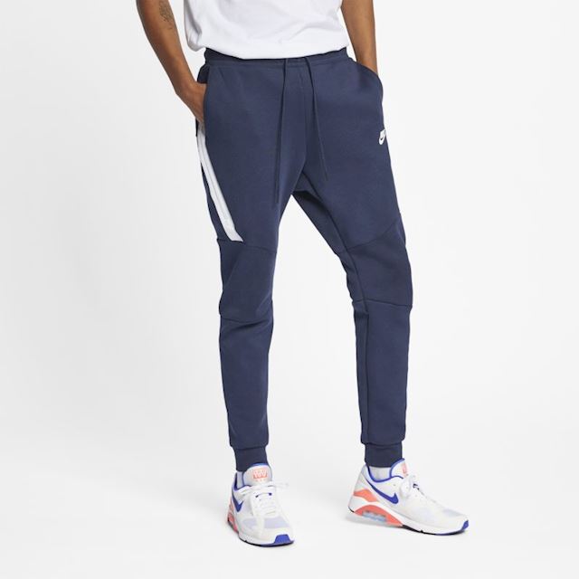 nike tech fleece jogger blue