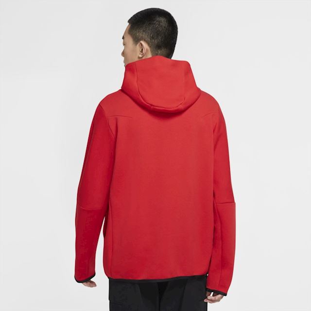 Nike Sportswear Tech Fleece Men's Full-Zip Hoodie - Red | CU4489-657 ...