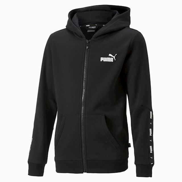 Puma Essentials Tape Full-Zip Hoodie Youth | 670090_01 | FOOTY.COM