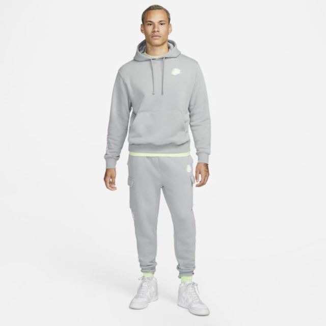 Nike Sportswear Standard Issue Men's Fleece Pullover Hoodie - Grey ...