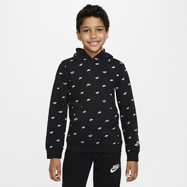 Nike Sportswear Club Fleece Older Kids' (Boys') Pullover Hoodie - Black ...