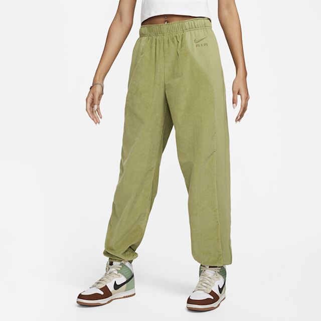 Nike Air Women's High-waisted Corduroy Fleece Trousers - Green | DQ6926 ...