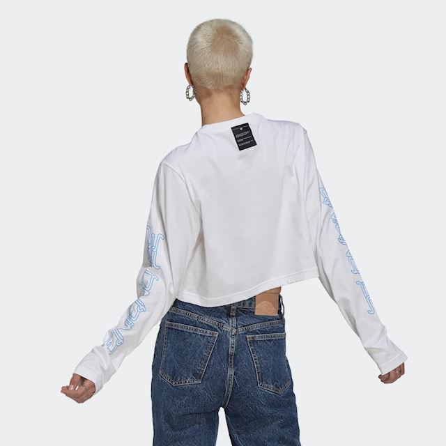 adidas Long Sleeve Crop T-Shirt | HT3776 | FOOTY.COM