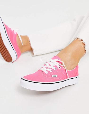 neon knockout pink vans