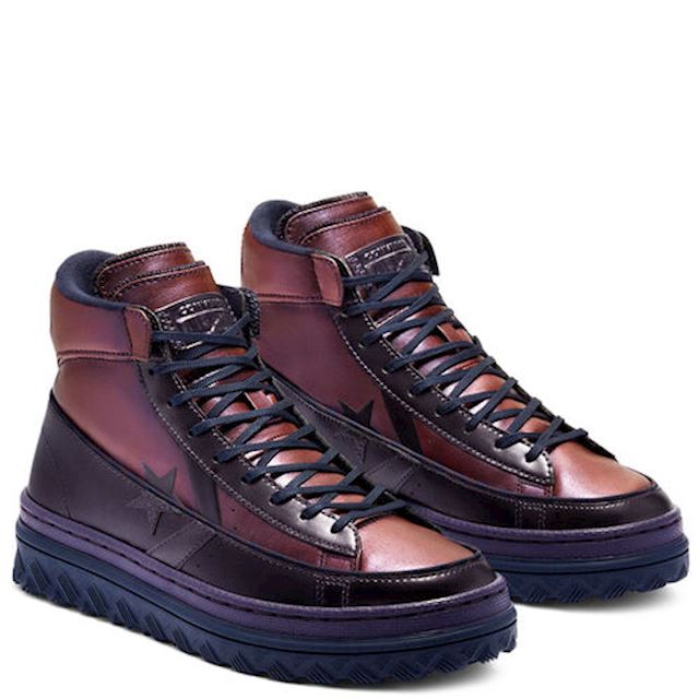 metallic vis pro leather x2 high top