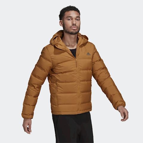 helionic soft hooded down jacket