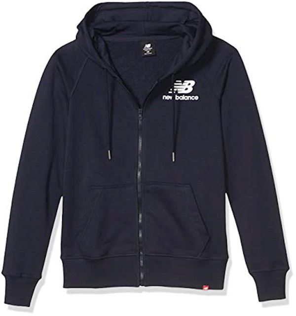 New Balance Essentials Full Zip Hoodie - Eclipse | WJ91524ECL | FOOTY.COM